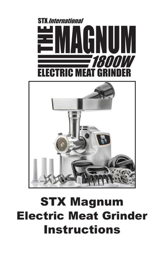 STX Magnum 1800W Instructions